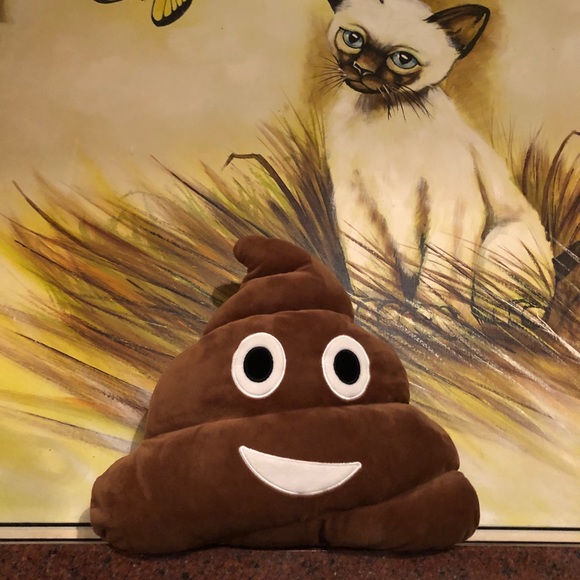 Funny Poop emoji pillow - Picture 2 of 4